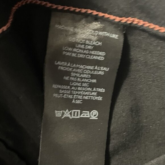 Anthropologie Maeve Colette Cropped Pants 16W Wide Leg Patch Pocket Black - Picture 8 of 9